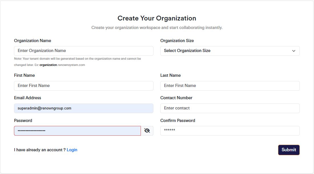 Business management CRM